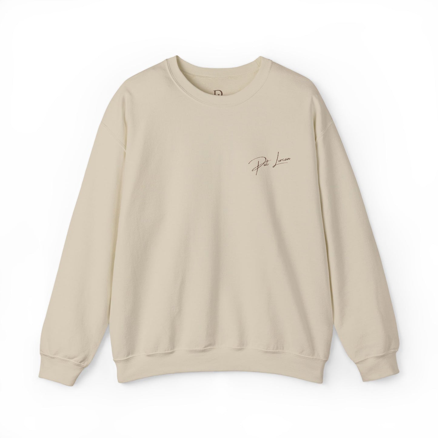 Pat Lorcan's Embroidered Luxury Crewneck Sweatshirt